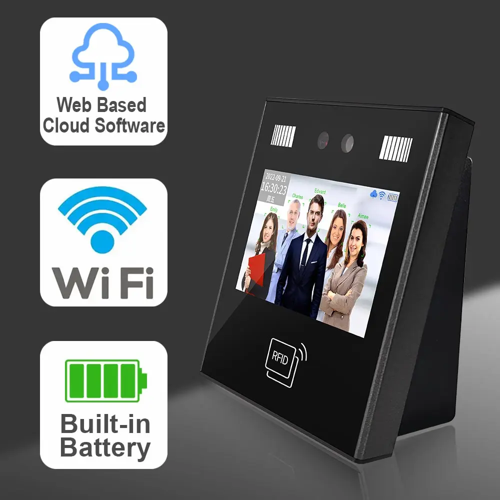 Telegram App Biometric face recognition access control  time Attendance face recognition camera system