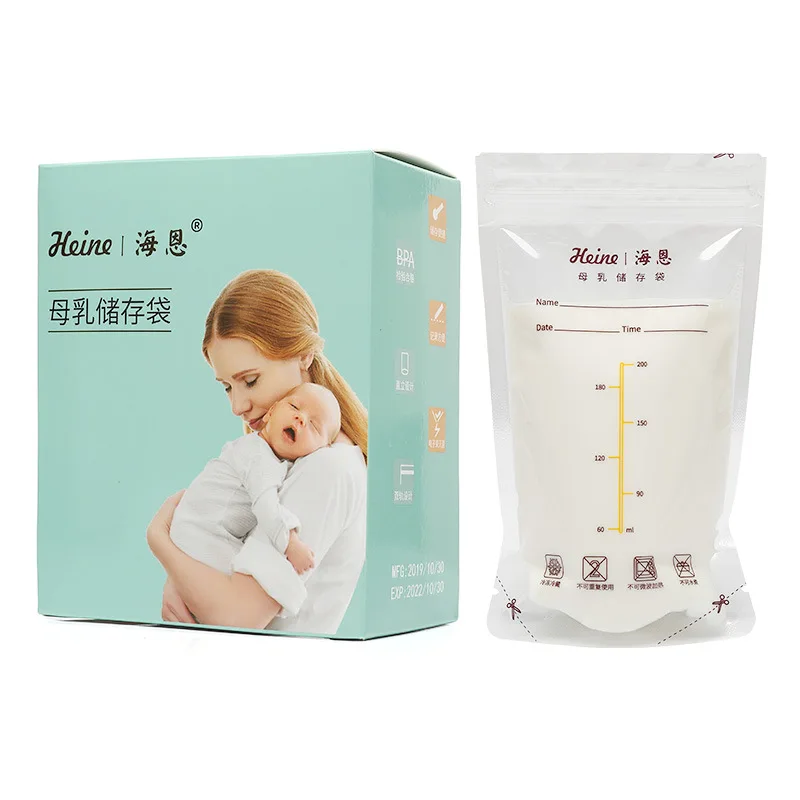 Wholesale BPA Free Stand Up zipper pouch Breast Milk Storage Bag baby milk bag milk powder bag