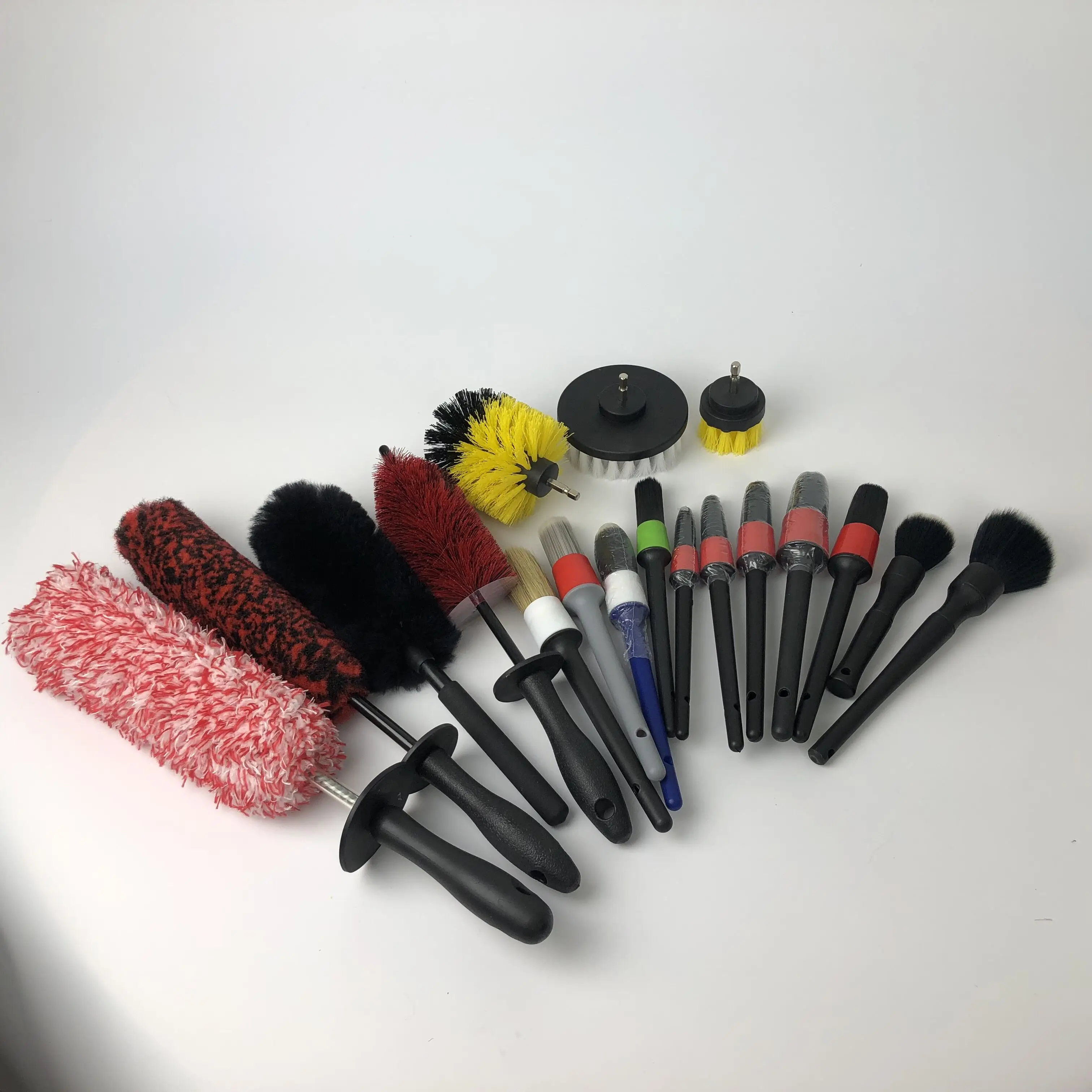 ultra premium car detailing brush with box package 3 pack