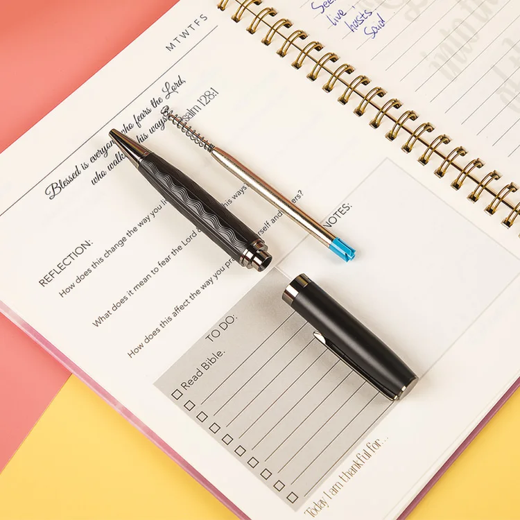 Custom design business metal ballpoint pen  refillable 1.0 mm ballpoint metal roller pen wholesale with custom logo