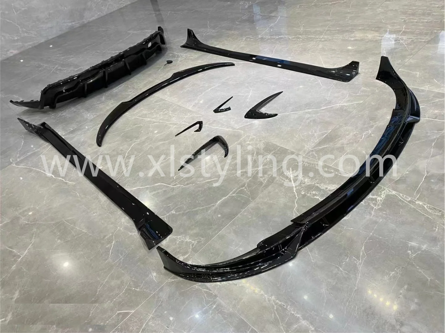 Car modified upgrade facelift kits Fast style Aero kits Front bumper splitter rear diffuser spoiler For Tesla Model Y