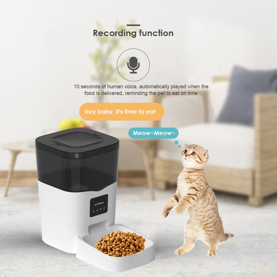 Top sale Factory High quality3L wifi wholesale cats food feeder dog smart automatic food container dispenser pet feeder