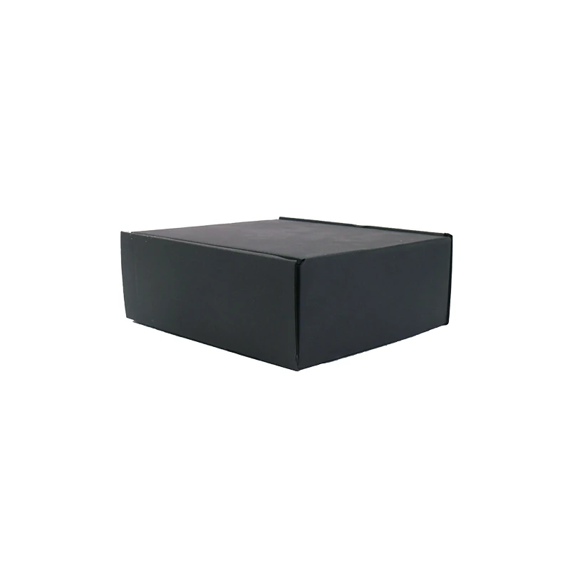 Custom Logo  Large Matte Biodegradable Ecommerce Shipping  Black Mailer Box Carton Corrugated Boxes