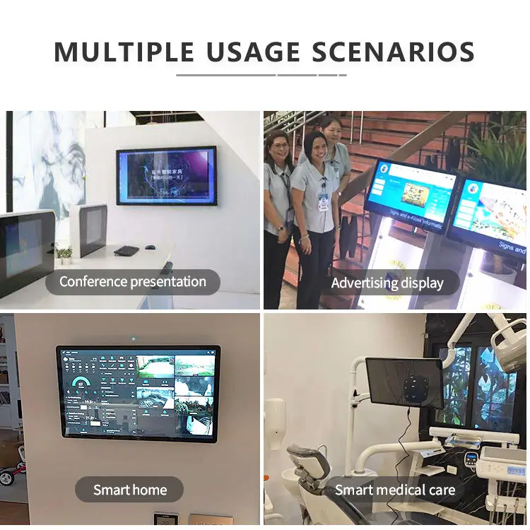 43 inch intelligent touch wall mount interactive flat panel board touch screen monitor without system