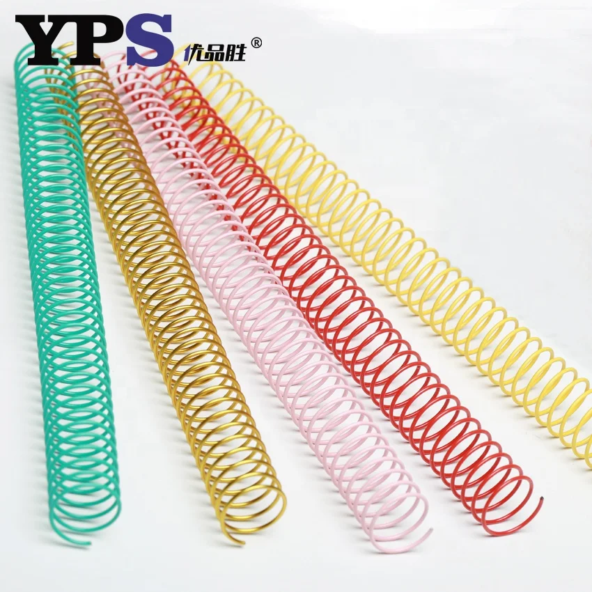Various Size Dimension 32 mm 1-1 4 Inch Metal Spirals Coil Notebook Used Metal Spiral Binding Coils