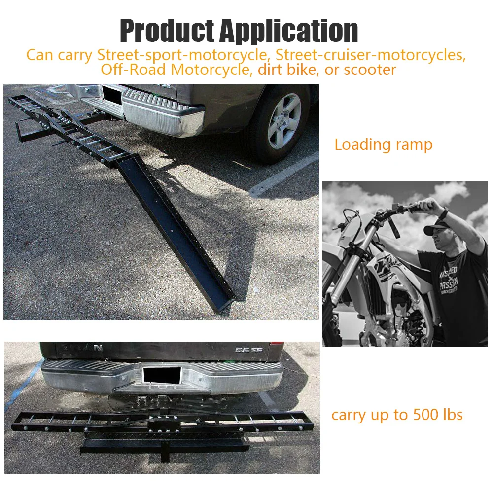 Dubai vintage universal carbon steel 4x4 accessories dirtbike travel motorcycle carrier