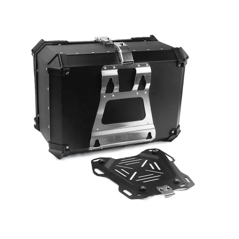 65L Big Garner Aluminum Alloy Plate Motorcycle Waterproof Quick Release Top Box Full Face Helmet Case