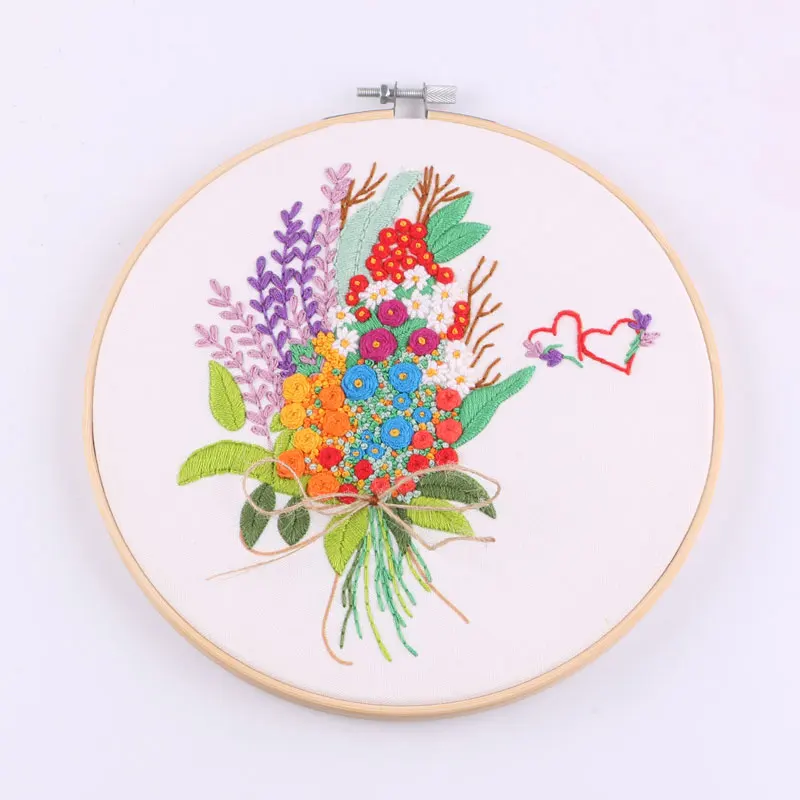 
Palm - sized wholesale decorative embroidered rose patterns with lovely patterns 