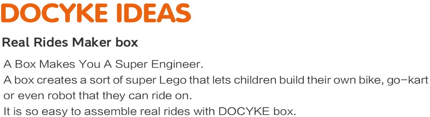 2020 г. бренд docyke гибкий наружный Детский комплект для сборки