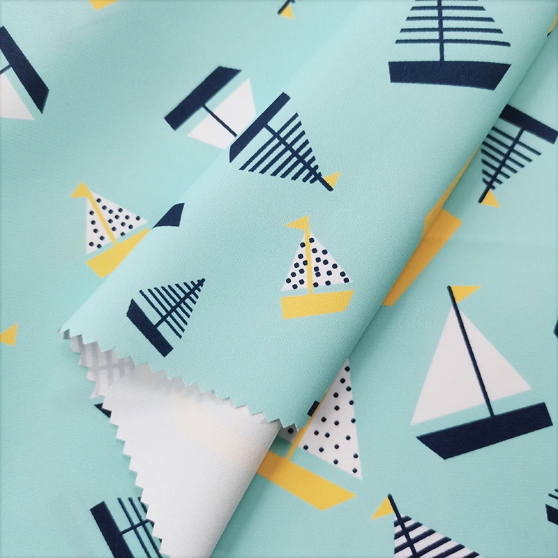 China Supplier Hot Design Good Quality Sailboat Pattern Good Color Fastness Sublimation Printing Upholstery Fabric For Tapestry