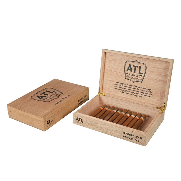 Новое поступление оптовая продажа деревянные коробки для сигар ручной работы логотип на заказ Хранения