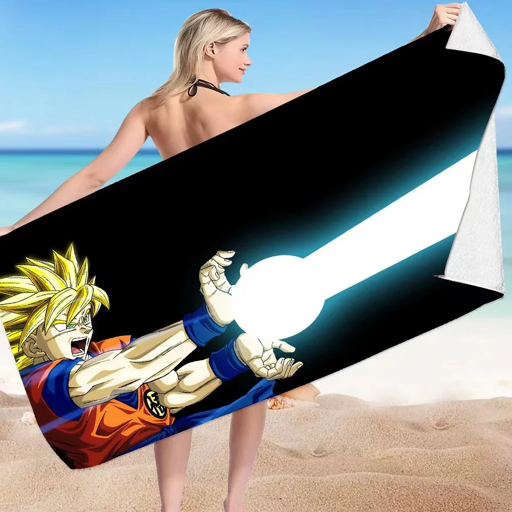 Dragon Balls Uchiha Itachi Beach Towel Cartoon Style Microfiber Anime Towel Multifunctional Square Bath Towel
