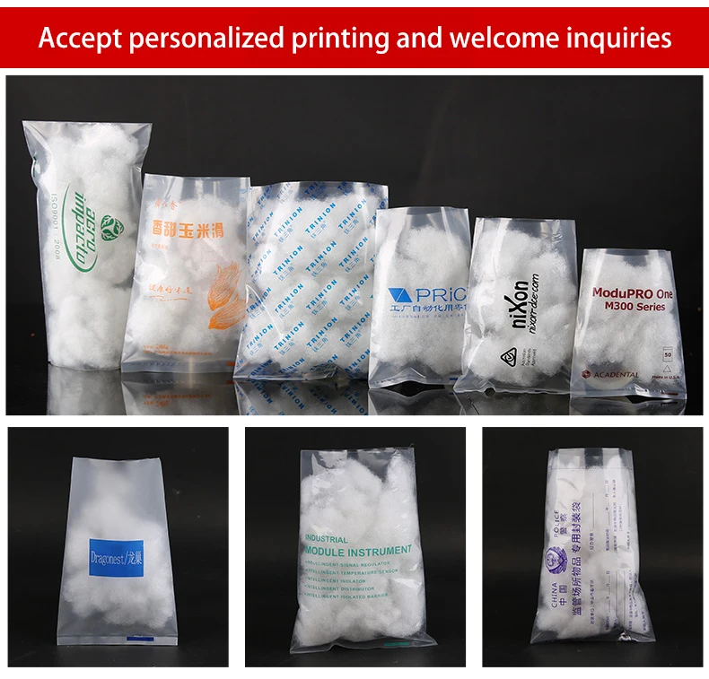 Lightweight Flat Open End Large Clear Plastic Poly Bags for Food Storage Packaging