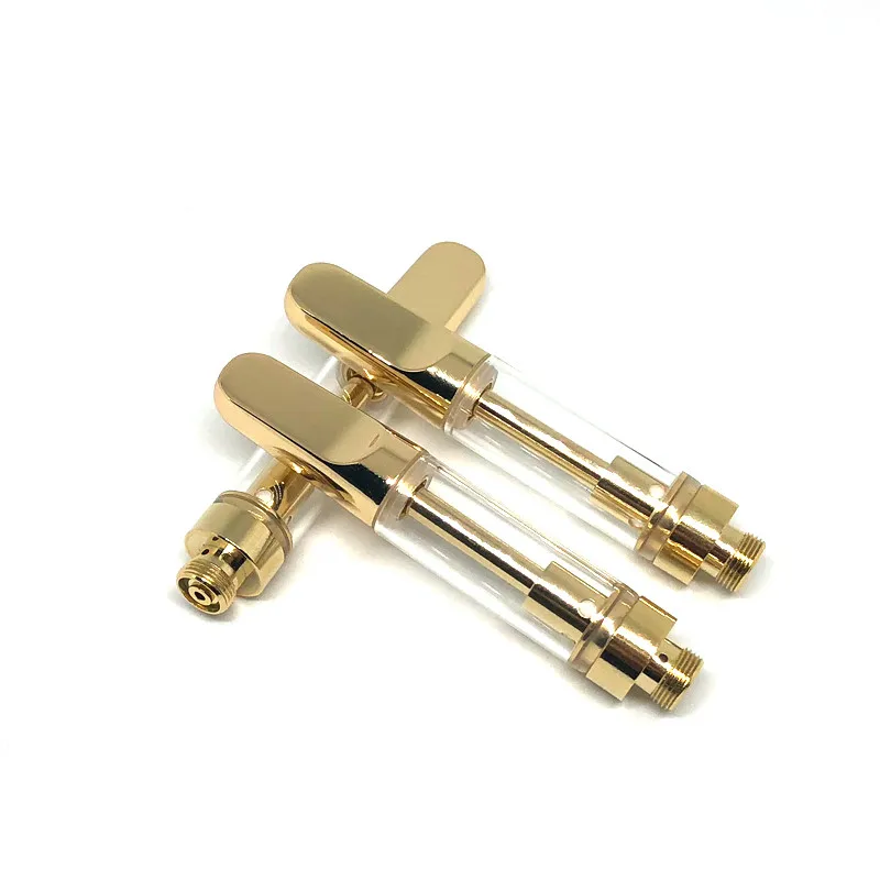Best selling CBD products 2020 china factory vape vap pen battery 510 cbd Golden cartridge 0.5ML 1ML ceramic cbd vape