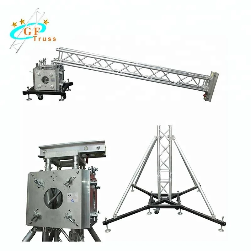 GF-truss Aluminum 19 ft 6 M height Upright line array speaker lift truss stand tower
