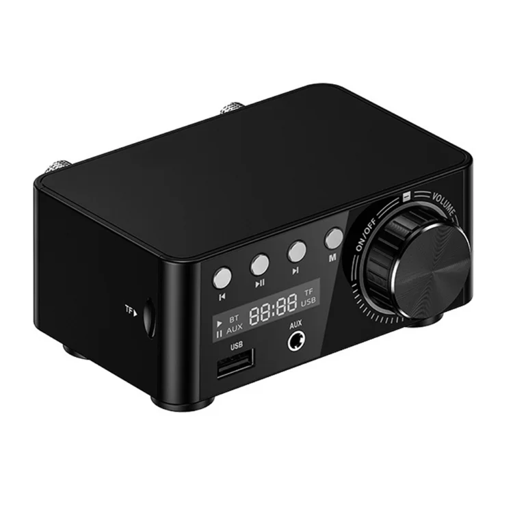Bluetooth 5.0 Power Amplifier U-disk TF Card Playback Stereo Digital Sound Power Amp