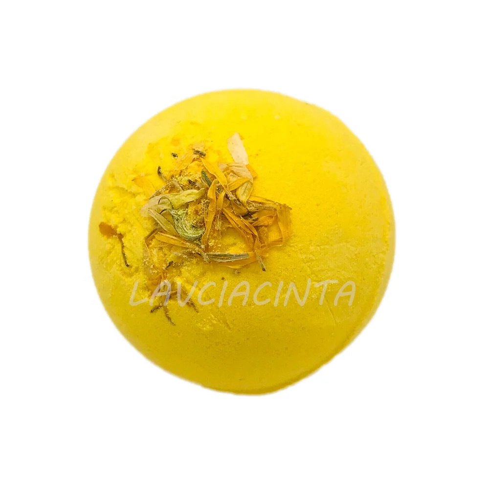 Chamomile Peppermint CBD Bath Bombs 100mg pc With Petals 50mg 200mg Hemp Extract Relieving Pain Stress