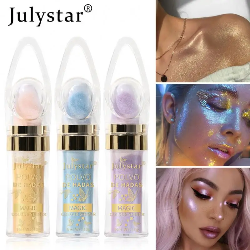 POLVO DE HADAS Fairy Highlighter Shimmer Contour Powder hree-Dimensional Repairing Blush for Girl Face Body