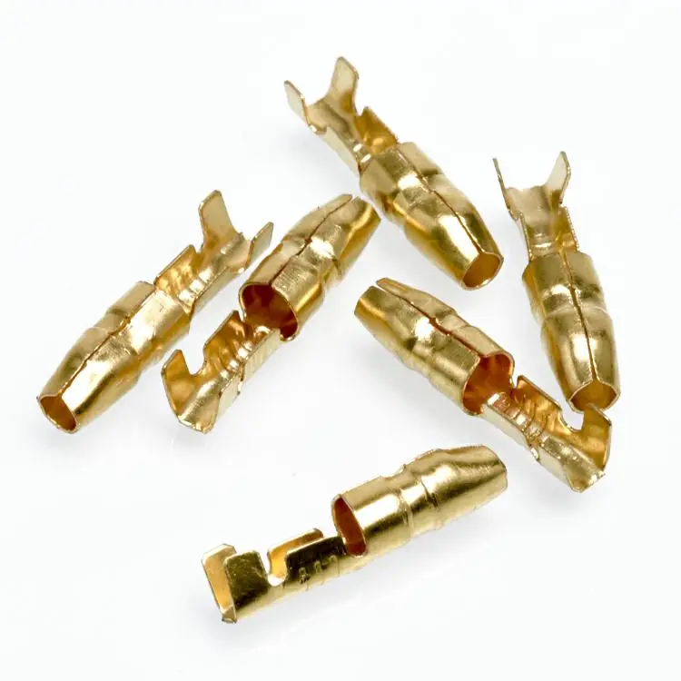 Factory Nickel Plate PCB Tab Battery 4.8 Terminal Connector Brass Blade 6.3 Terminal