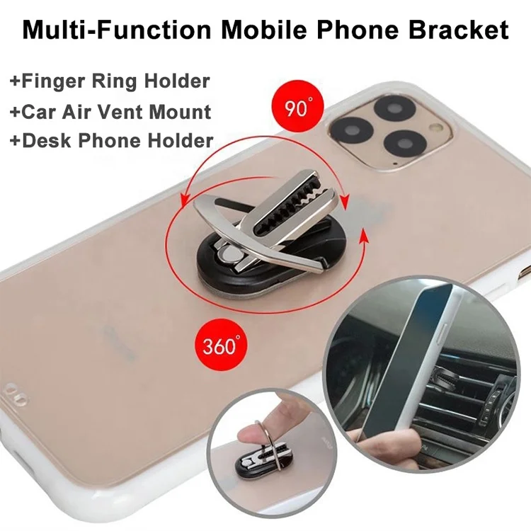360 Rotation Air Vent Holder Car Mobile Phone Metal Stand Holder.jpg
