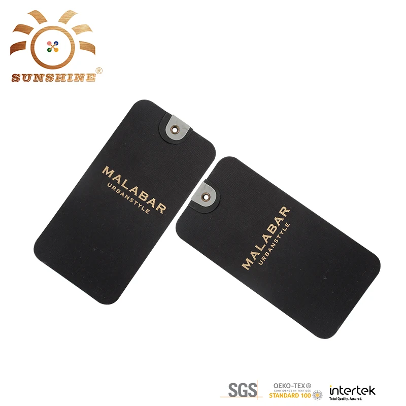 Factory Direct Supply Good Price Laminating Label Tags Garment Hangtag clothing taggs labels custom clothing labels