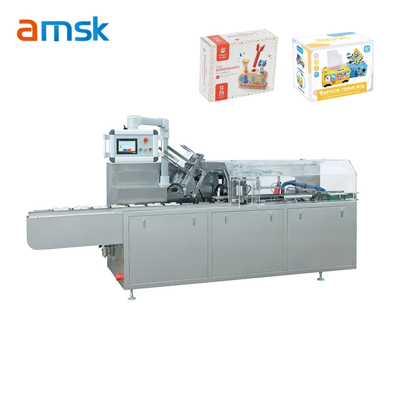 Small Automatic Horizontal Carton Packing Machine for Food Beverage Glass Wood Paper Packaging Pouch Type Cartoning Pump
