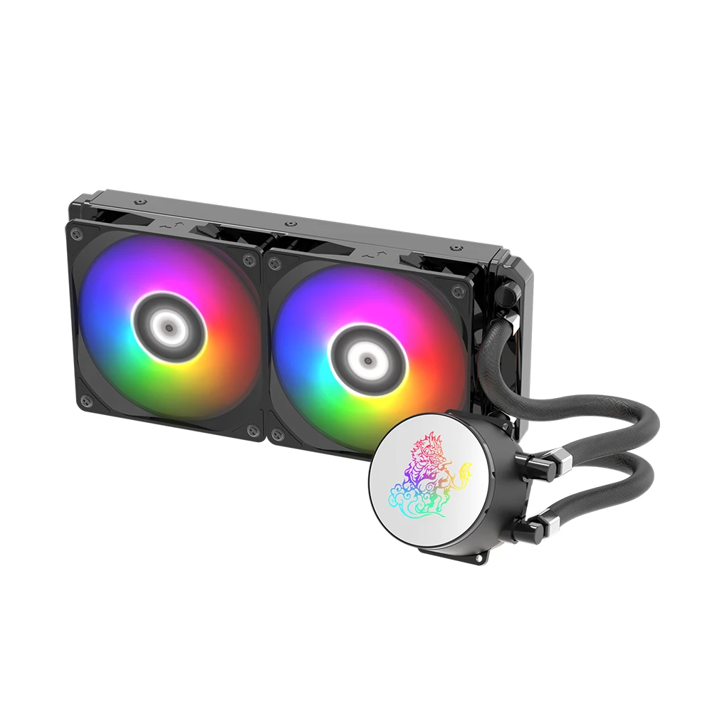 Aluminium Amd Cpu Cooler Computer Water Cooling Radiator Heat Sink With 12v DC Cpu Cooler Fan