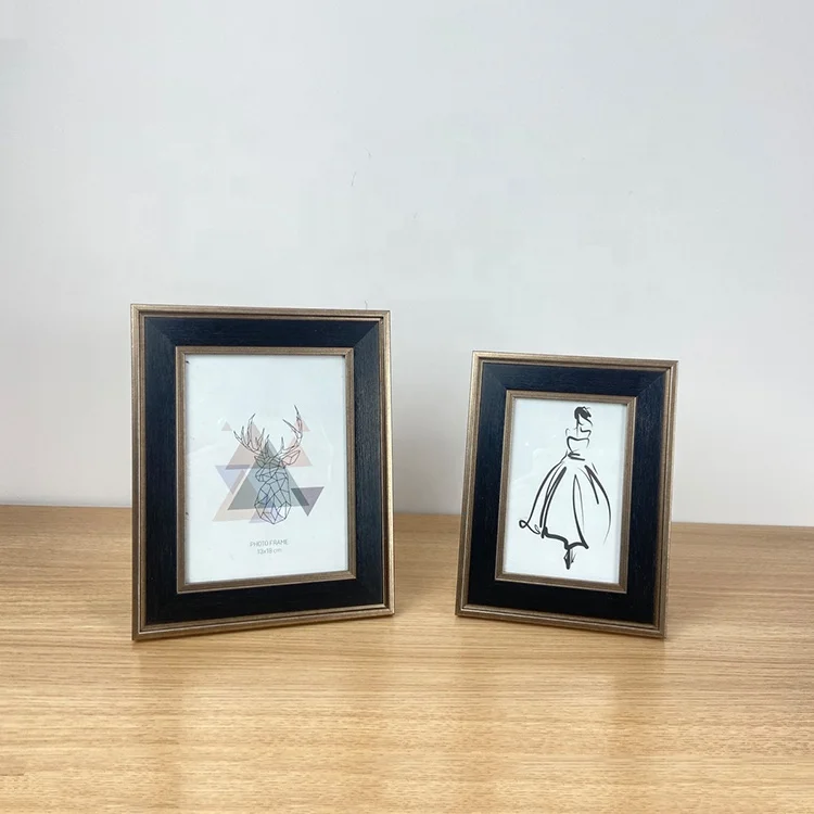 Nordic Modern Black Memorial Studio Decor Picture Photo Frame