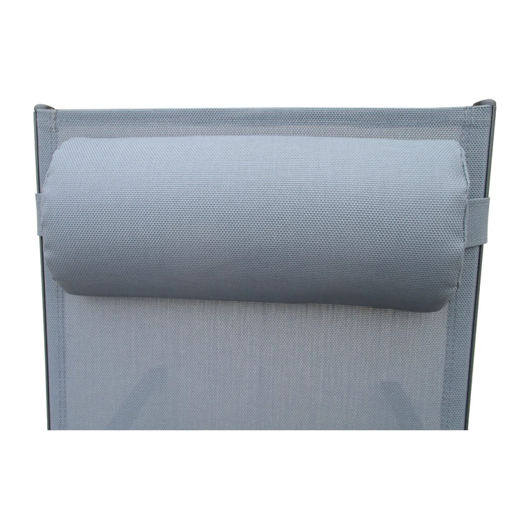 Outdoor/garden/pool/patio used color strong optional aluminum adjustable sun bed lounge chair