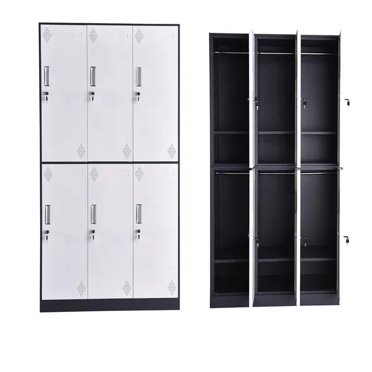Employee  Steel Locker Metal Home Office Furniture  Apartment Steel Wardrobe Storage Cabinet