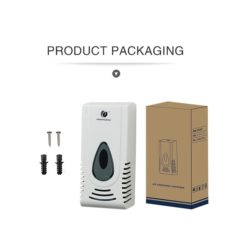 Chuangdian smart perfume dispenser 300ml automatic aerosol dispenser bathroom air freshener spray dispenser home toilet CD-6017