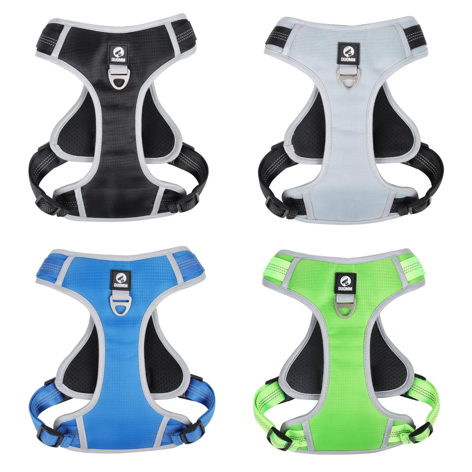 Custom Logo Big Adjustable Non Pull Hunting Harness Outdoor Tactical Military K9 Army Dog Safety Vest Harness for Dog