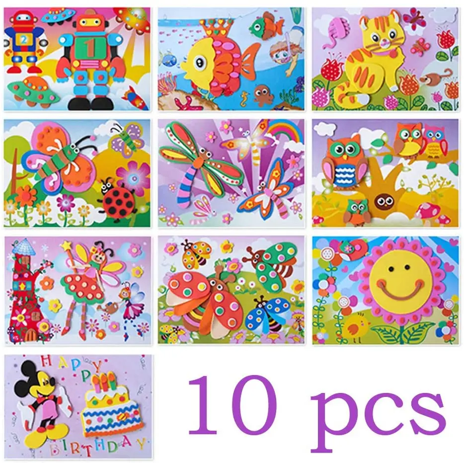 Sunflowers Windmill Kindergarten home EVA foam railing wall sticker For Kids Room and furniture decoration