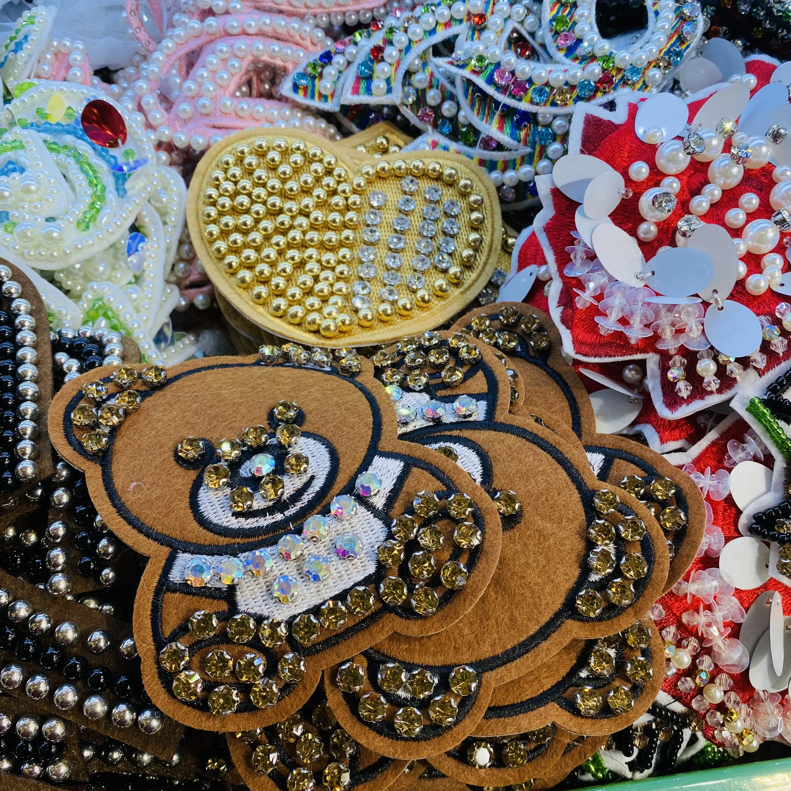 Handmade Badges and Appliques from Famous Brands Stock Logo Patches for Custom Designs