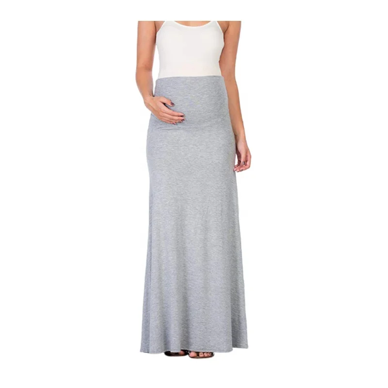  CY446 Big size Maternity Skirt Clothes for Pregnant Women Maxi Dress S to XXXL Soft Rayon Good Stretch