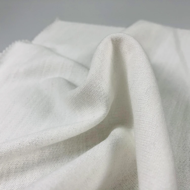 
Casualwear french terry fabric knitted plain dyed stretch cotton rayon fabric for Apparel T-shirt 