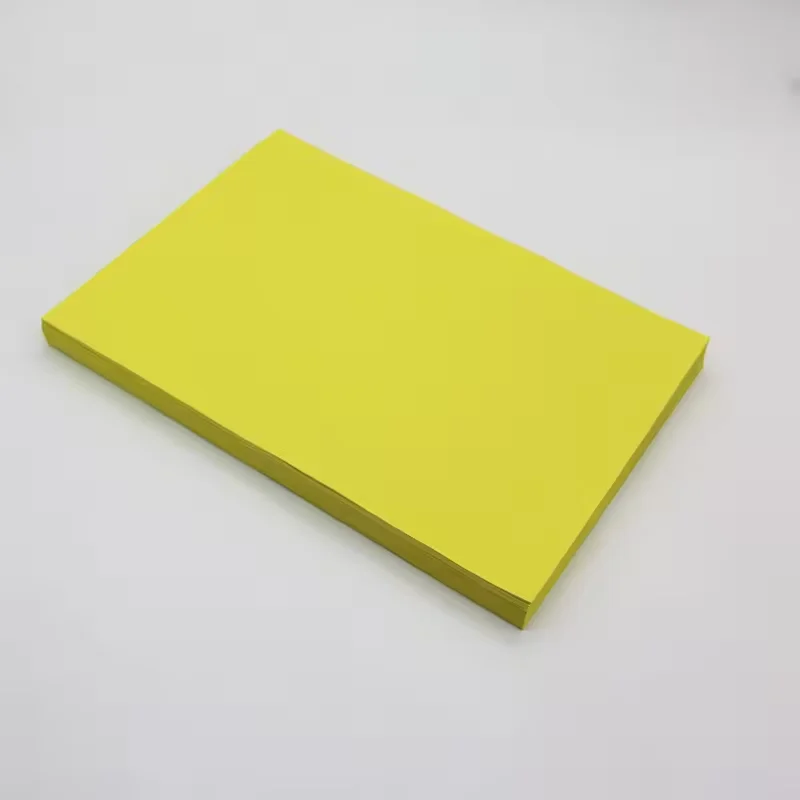 hot sales 100sheet per pack red yellow orange red color 160gsm A4 color copy paper bristol cardstock craft origami paper