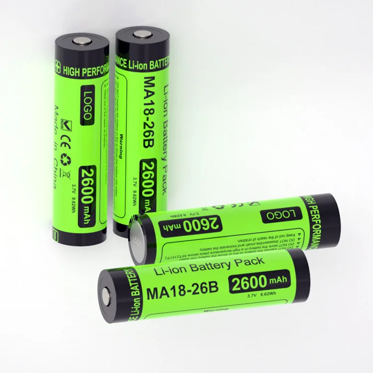 3.7v Lithium Battery Charger Lithium Ion Batteries 3.7 v  18650 2600mah 3500 mah led flashlight