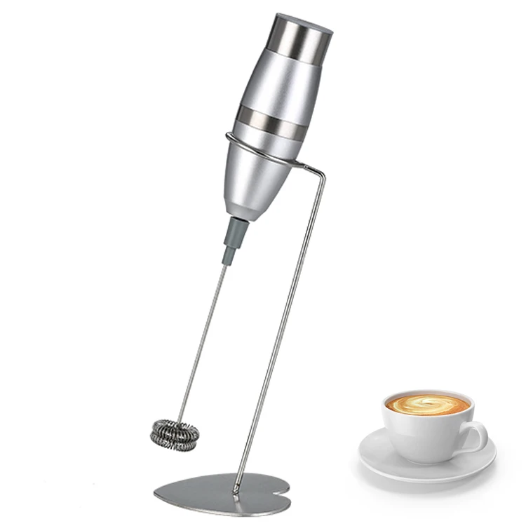 Battery Operated Custom Logo Wholesale Coffee Mixer Handheld Frother Portable Foam Maker Electric Milk Frother With Cup