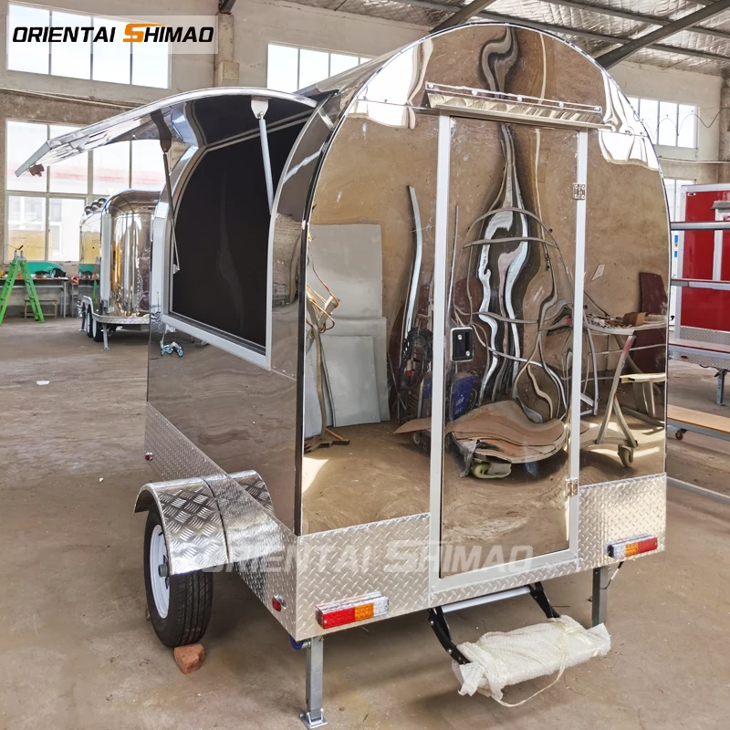 Oriental shimao kebab coffee vendor towing supplies support mobile electric rickshaw small food cart