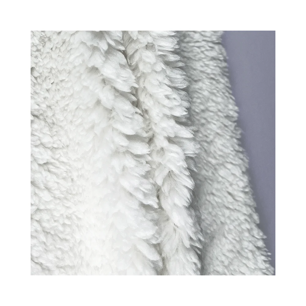 Winter Plush Fabrics Polyester 510Gsm Polyester Flocking Fabric Polyester Fabric