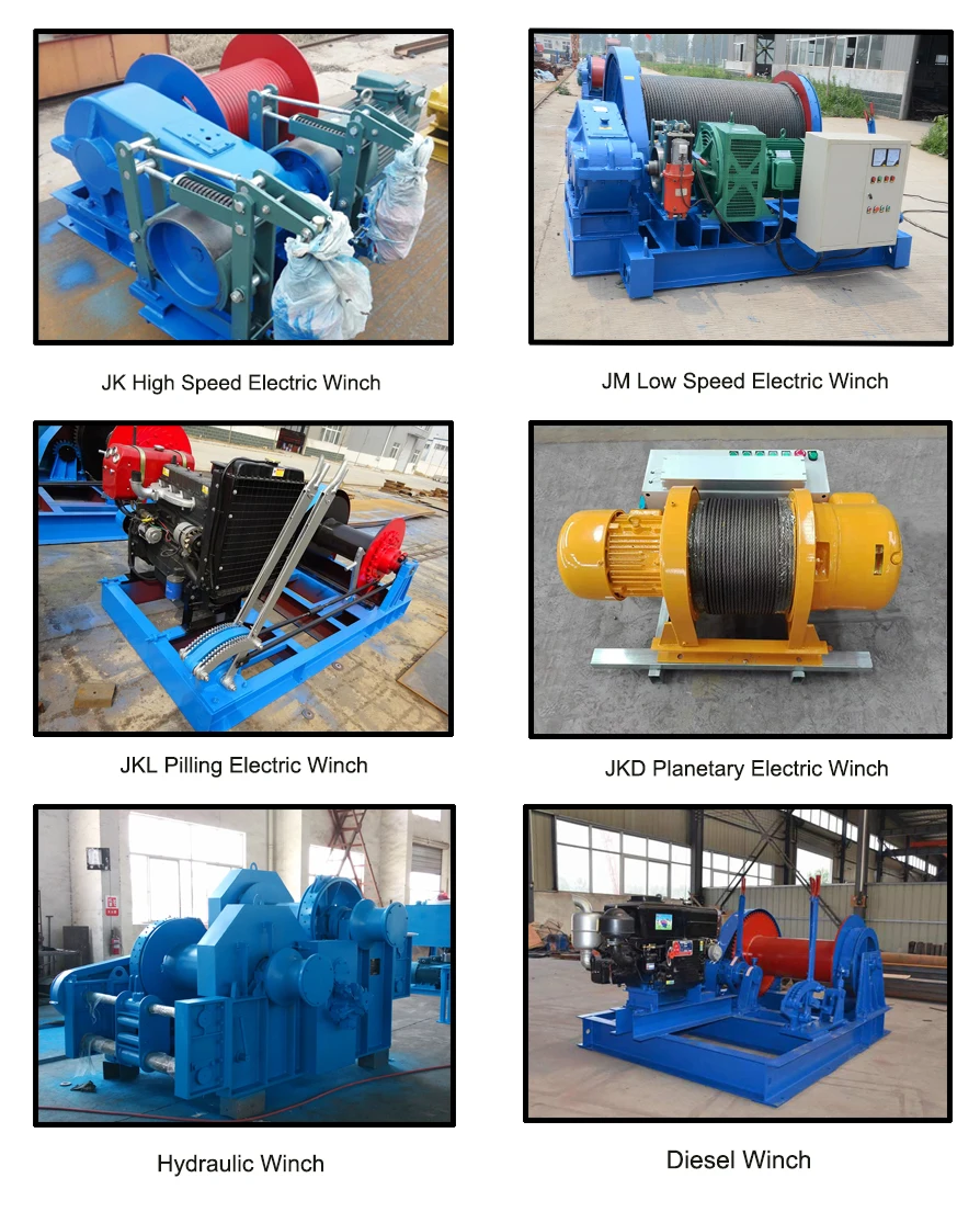 Fast Speed Electric Winch 10 Ton With Double Drum