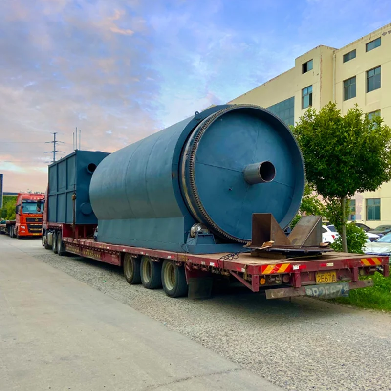 15 TON PER DAY New Type Oil sludge Pyrolysis to Fuel Oil and Carbon Black machine