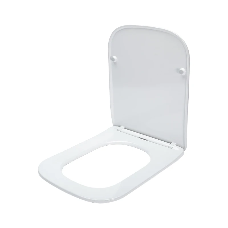 ANGEL Hot Sale Removable Personalize Bathroom Slow Soft Close Square Toilet Seat Cover With Easy Clean Uf Wc Toilet Cover Seat
