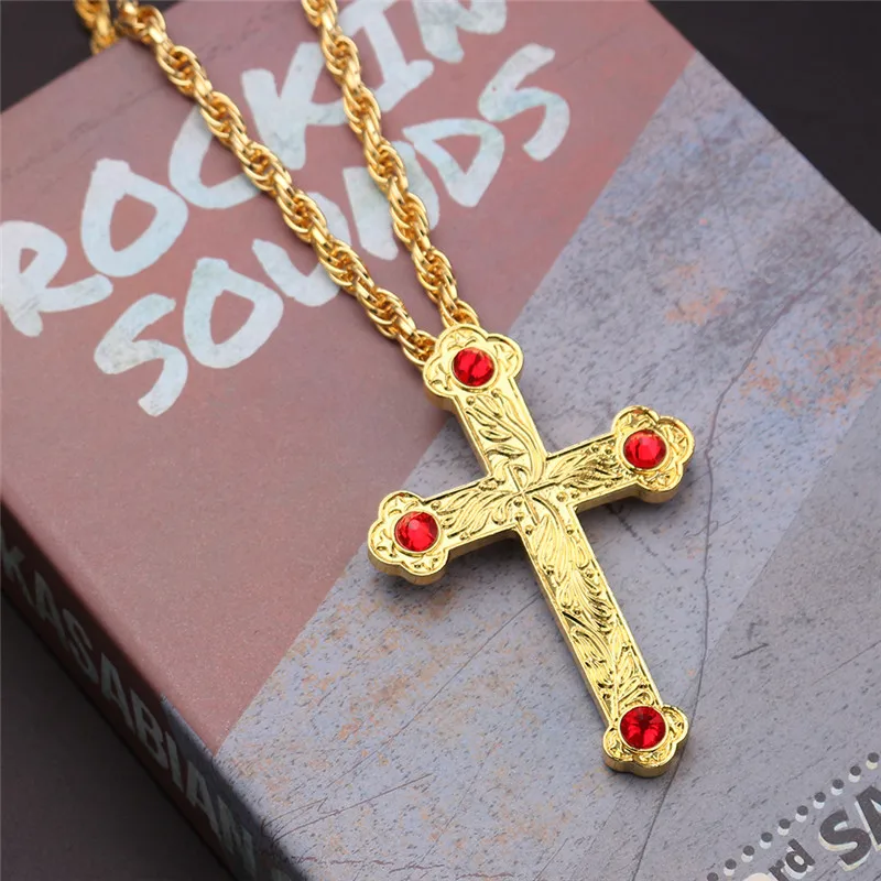 Christian Prayer Jewelry Talisman Pendant Necklace Russian Slavic Charm Orthodox Eastern Church Cross Necklaces Men Women