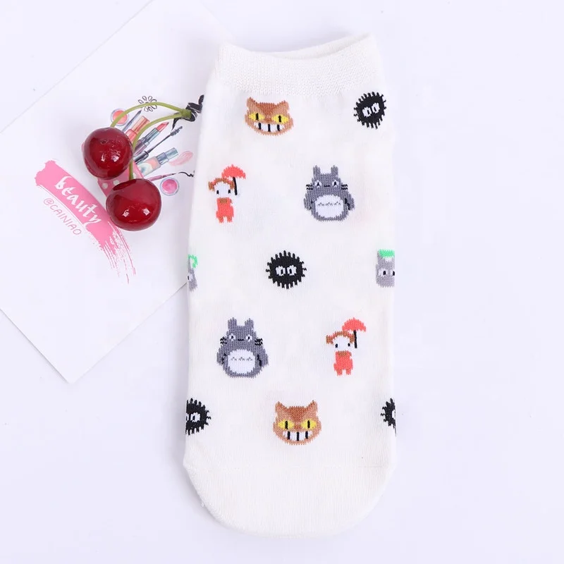  Тонкие дышащие удобные носки-лодочки Totoro для девушек и