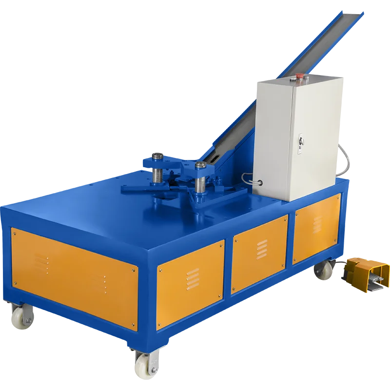 pneumatic square duct angle code installing machine