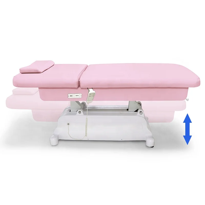 Professional luxury Electric Spa bed 1 2 3 Motors Aesthetic Facial Beauty Salon treatment Chair Electric Massage Bed