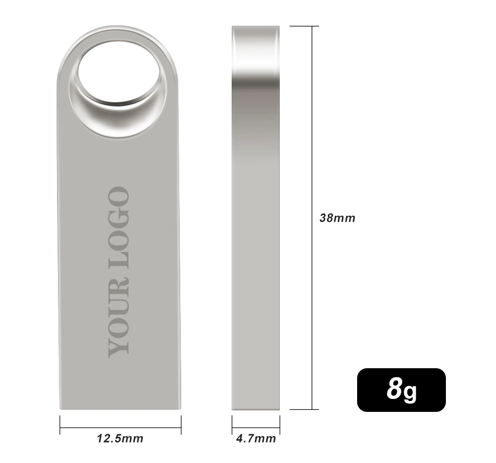M36 Custom 4GB 8GB 16GB 32GB 64GB 128GB Dustproof Waterproof Corporate Gift Metal Pack Box Custom Logo Pendrive