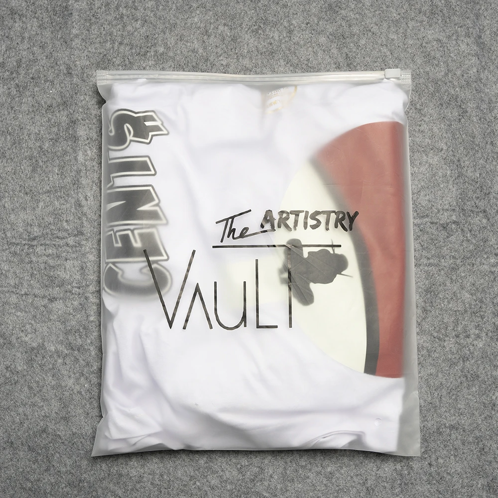 Wholesale Custom Logo Boutique Zipper Lock Bag Clothing Black Zipper Bag For Clothing Packaging